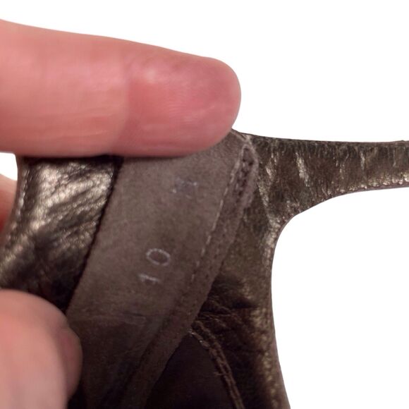 STUART WEITZMAN Flippy Suede Leather Multi-Strap Flats Size 10 Mary Jane Beige - Picture 9 of 13